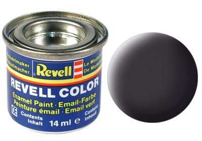 Revell - Barva emailová - 32106: matná dehtově černá (tar mat) 14ml