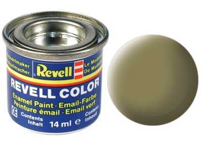 Revell - Barva emailová - 32142: matná olivově žlutá (olive yellow mat) 14ml