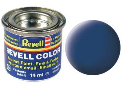 Revell - Barva emailová - 32156: matná modrá (blue mat) 14ml