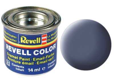 Revell - Barva emailová - 32157: matná šedá (grey mat) 14ml