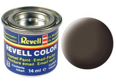 Revell - Barva emailová - 32184: matná koženě hnědá (leather brown mat) 14ml