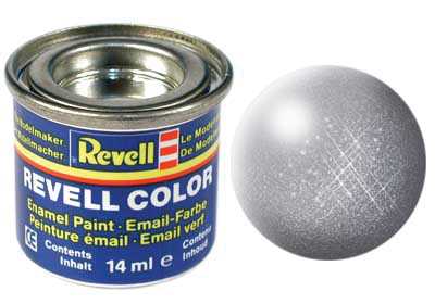 Revell - Barva emailová - 32191: metalická ocelová (steel metallic) 14ml