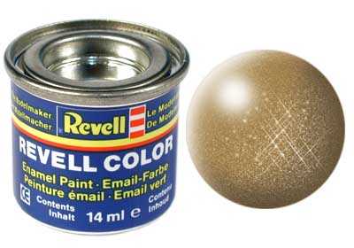 Revell - Barva emailová - 32192: metalická mosazná (brass metallic) 14ml