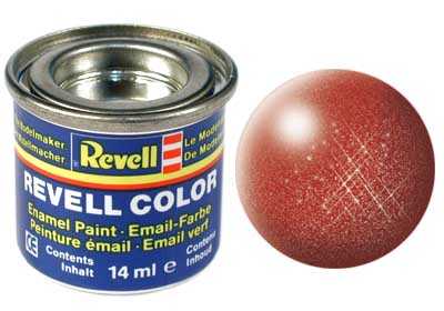 Revell - Barva emailová - 32195: metalická bronzová (bronze metallic) 14ml