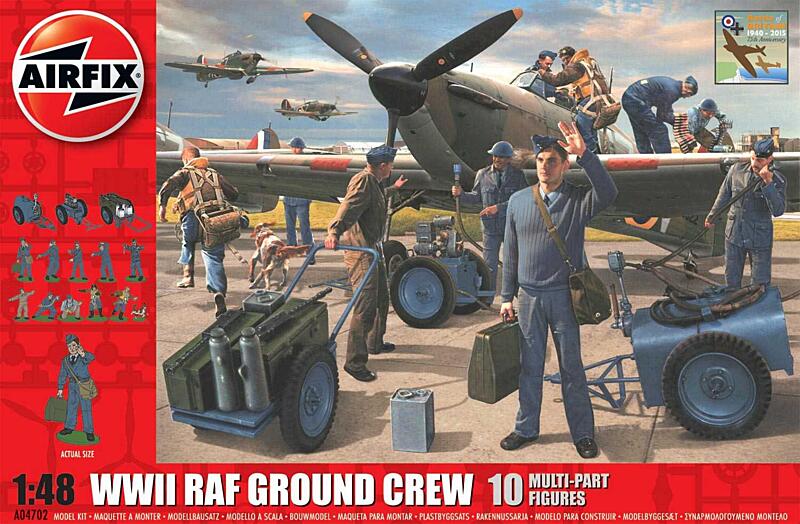 Airfix - A04702 - WWII RAF Ground Crew 1:48 - nová forma