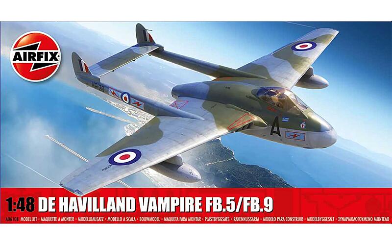 Airfix - A06108 - De Havilland Vampire FB.5/FB.9 1:48