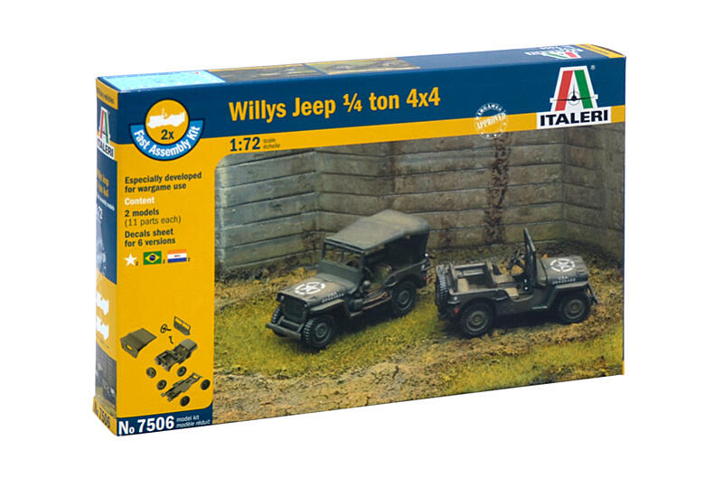 Italeri - 7506 - 1/4 Ton 4x4 TRUCK 1:72