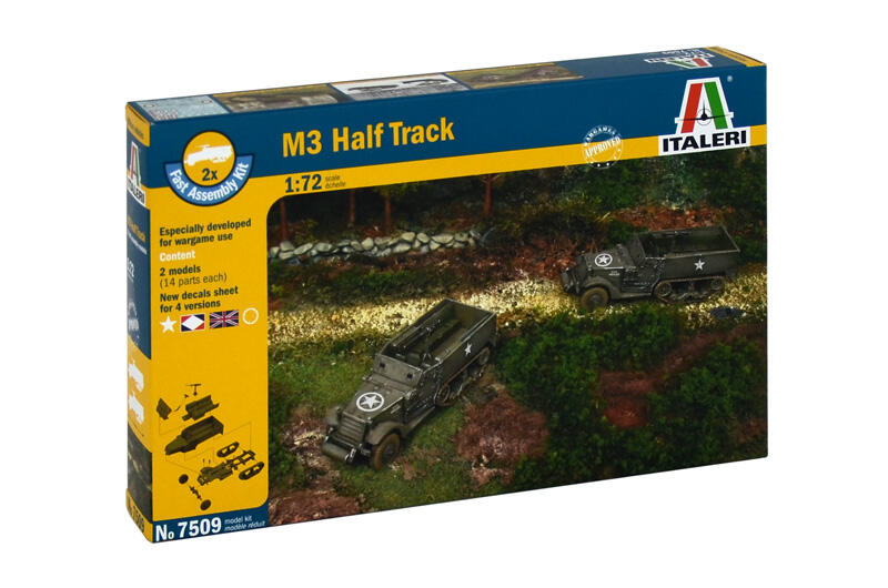 Italeri - 7509 - M3A1 HALF TRACK 1:72