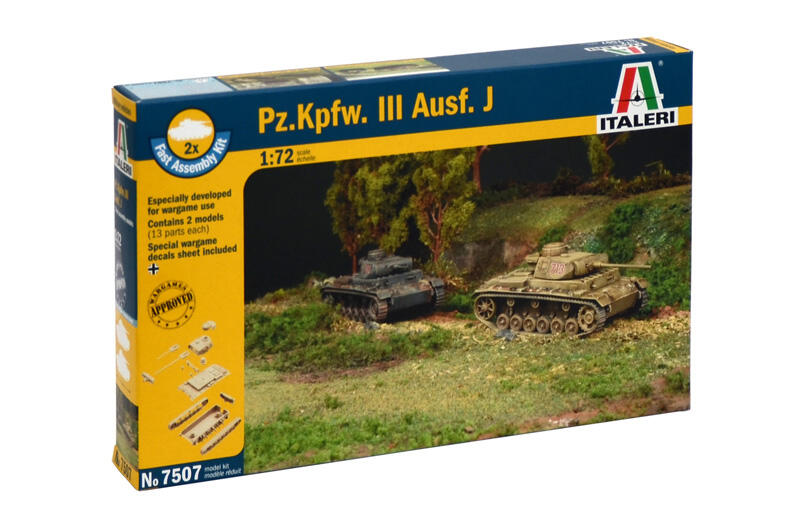 Italeri - 7507 - Pz.Kpfw.III Ausf.J 1:72
