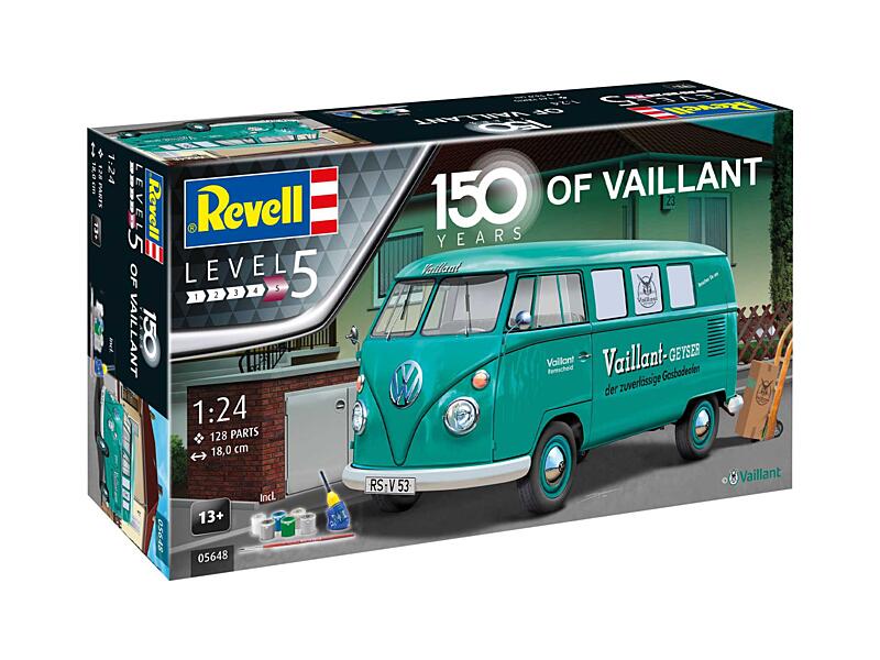 Revell - 05648 - 150 Years of Vaillant (VW T1 Bus) 1:24