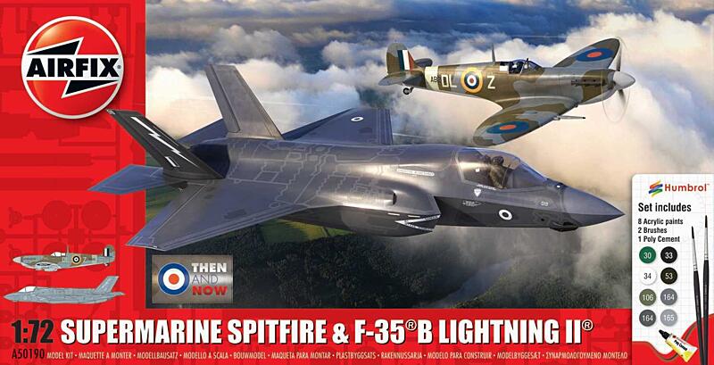 Airfix - A50190 - Then and Now Spitfire Mk.Vc & F-35B Lightning II 1:72