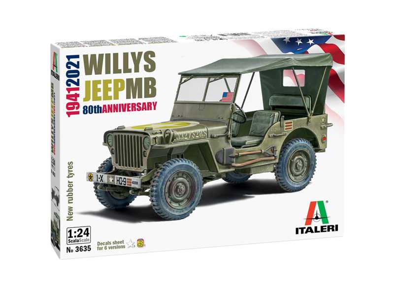 Italeri - 3635 - Willys Jeep MB 1:24