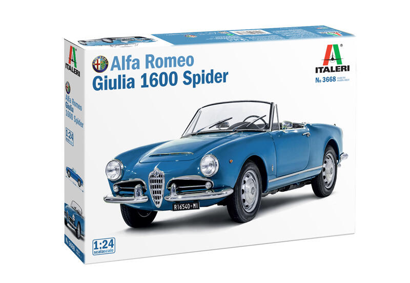 Italeri - 3668 - Alfa Romeo Giulia 1600 Spider 1:24