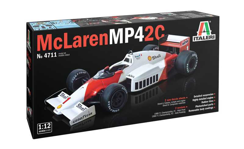Italeri - 4711 - Mc Laren MP4/2C Prost Rosberg 1:12