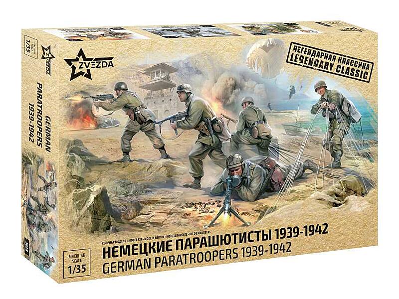 Zvezda - 3628 - German Paratroops WWII 1:35