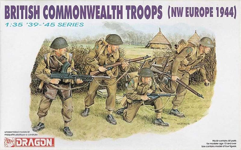 Dragon - 6055 - BRITISH COMMONWEALTH TROOPS (NW EUROPE 1944) 1:35