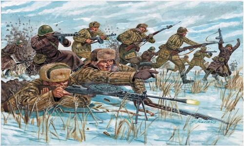 Italeri - 6069 - WWII -RUSSIAN INFANTRY WINTER UNIF 1:72