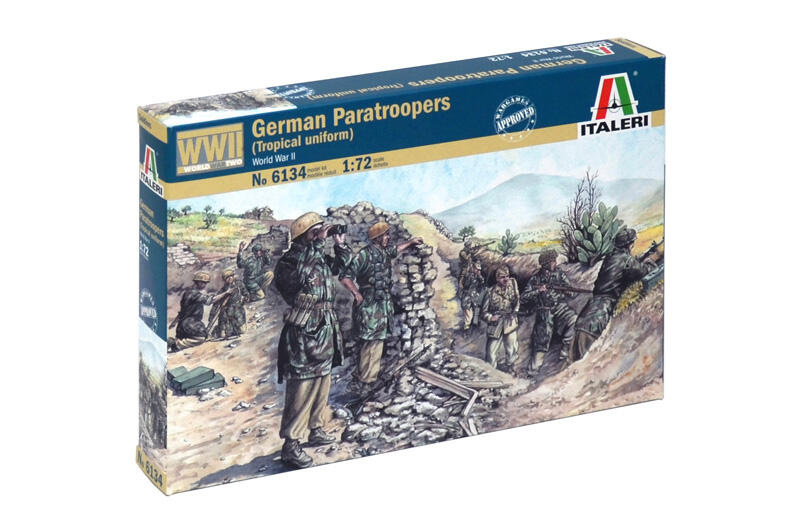 Italeri - 6134 - WWII - German paratroopers tropical uniform 1:72
