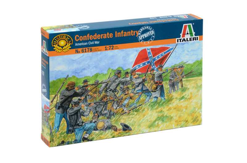 Italeri - 6178 - CONFEDERATE INFANTRY AMERICAN CIVIL WAR 1:72