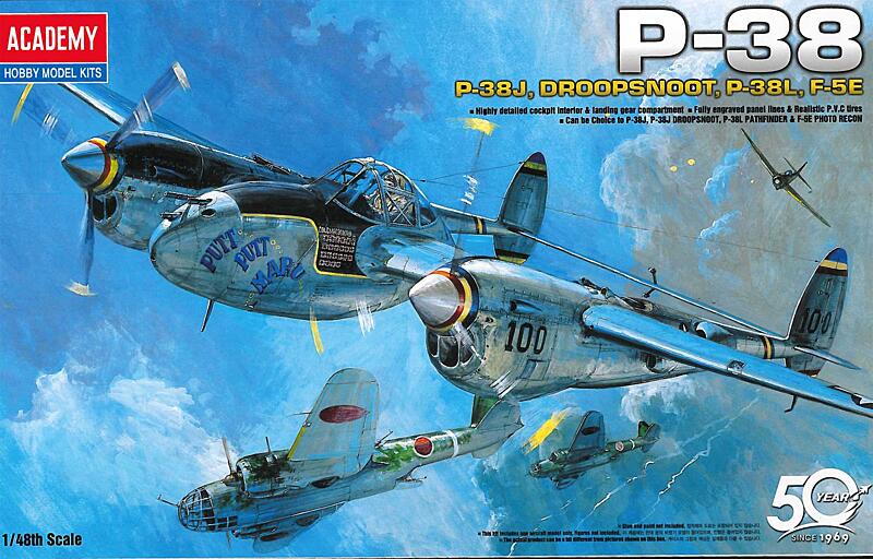 Academy - 12282 - P-38 COMBINATION VERSION 1:48