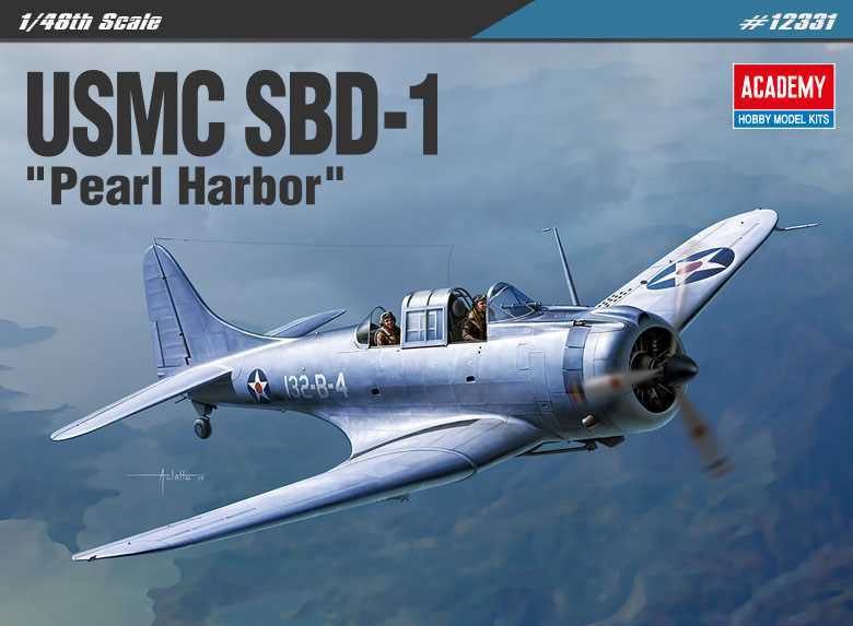 Academy - 12331 - USMC SBD-1 Pearl Harbor 1:48
