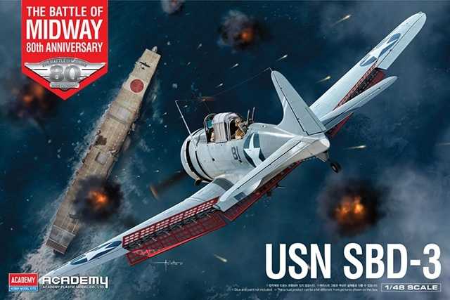 Academy - 12345 - USN SBD-3 Battle of Midway 1:48