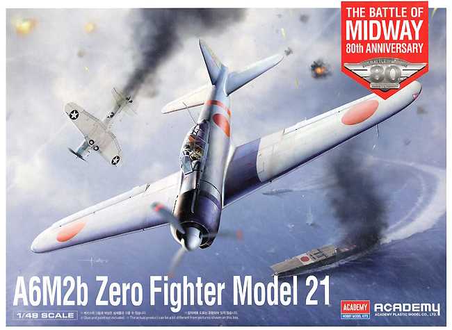Academy - 12352 - A6M2b Zero Fighter Modrel 21 Battle of Midway 1:48