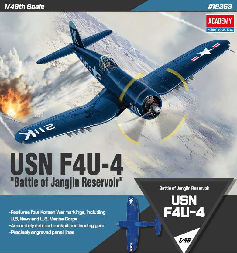 Academy - 12353 - F4U-4 Battle of Jangjin Reservoir 1:48