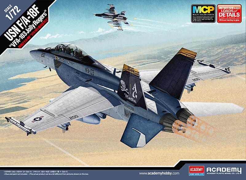 Academy - 12535 - USN F/A-18F VFA-103 Jolly Rogers MCP 1:72