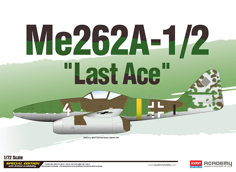 Academy - 12542 - Me262A-1/2 Last Ace LE: 1:72