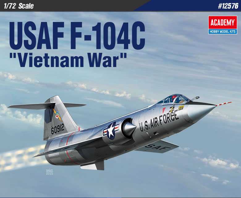 Academy - 12576 - USAF F-104C 1:72
