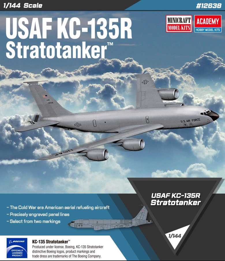 Academy - 12638 - USAF KC-135R Stratotanker 1:144