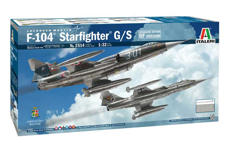 Italeri - 2514 - F-104 STARFIGHTER G/S - Upgraded Edition RF version 1:32