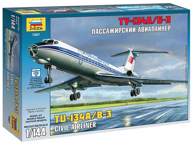 Zvezda - 7007 - Tupolev Tu-134B 1:144