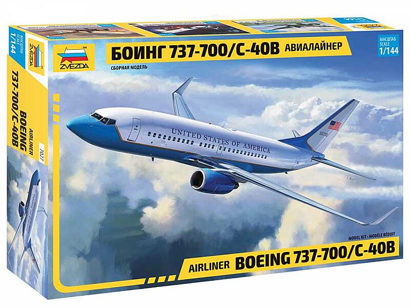 Zvezda - 7027 - Boeing 737-700/C-40B 1:144