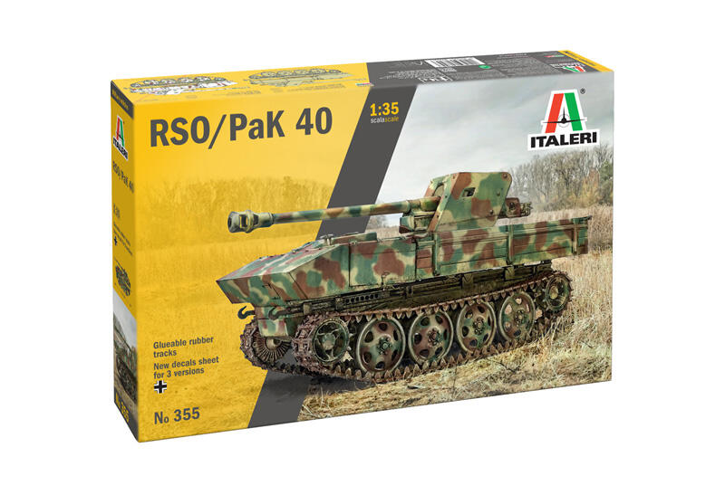 Italeri - 0355 - 7,5 cm RSO with PAK40 1:35