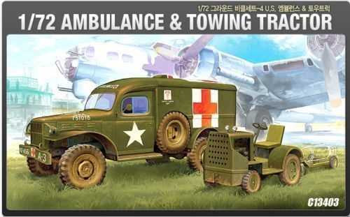 Academy - 13403 - US AMBULANCE and TRACTOR 1:72