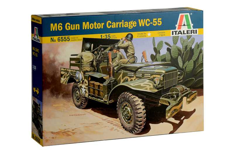 Italeri - 6555 - M6 GUN MOTOR CARRIAGE WC-55 1:35