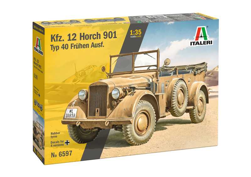 Italeri - 6597 - Kfz. 12 Horch 901 typ 40 frühen Ausf 1:35