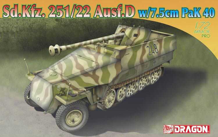 Dragon - 7351 - Sd.Kfz.251/22 Ausf.D w/7.5cm PaK 40 1:72