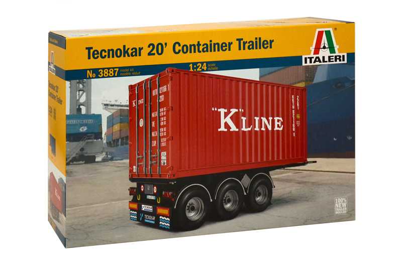 Italeri - 3887 - TECNOKAR 20 CONTAINER TRAILER 1:24