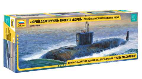 Zvezda - 9061 - Nuclear Submarine Yury Dolgorukiy 1:350