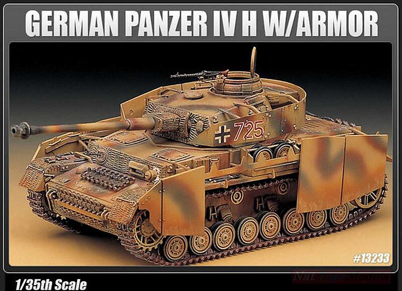 Academy - 13233 - GERMAN PANZER IV H W/ARMOR 1:35