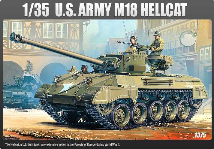 Academy - 13255 - US ARMY M- 18 HELLCAT 1:35
