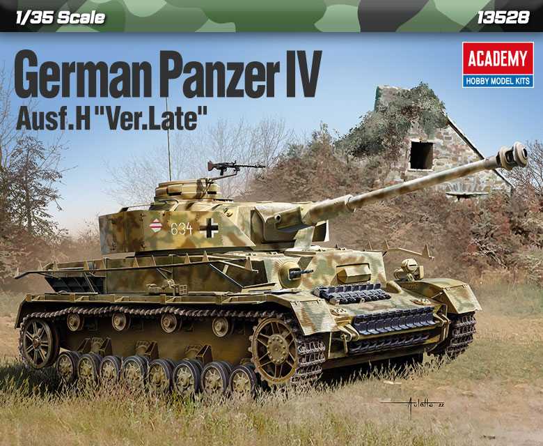 Academy - 13528 - German Panzer IV Ausf.H Ver.Late 1:35