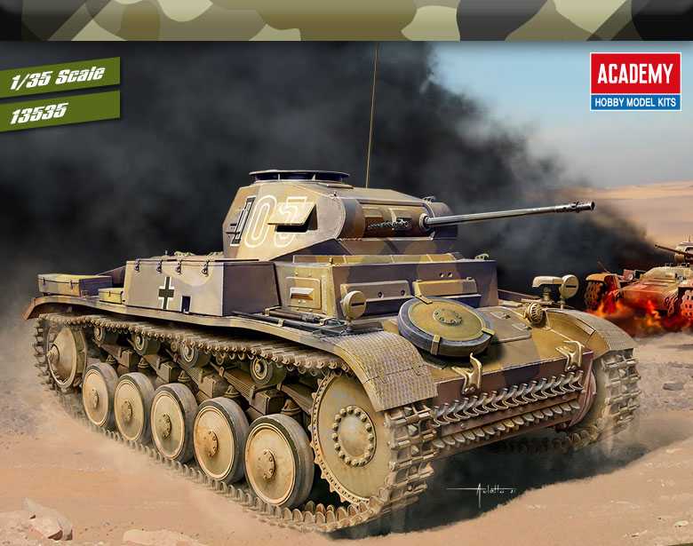 Academy - 13535 - German Panzer II Ausf.F North Africa 1:35