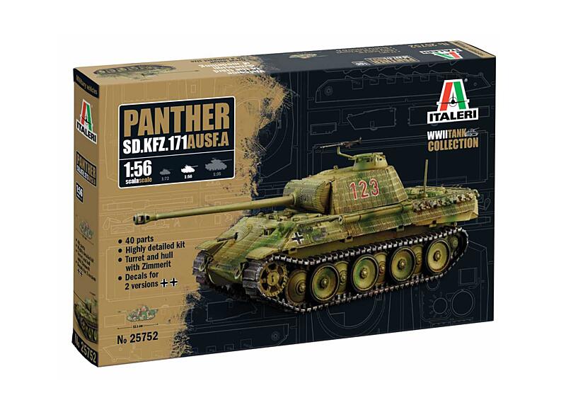 Italeri - 25752 - Sd. Kfz. 171 Panther Ausf. A 1:56