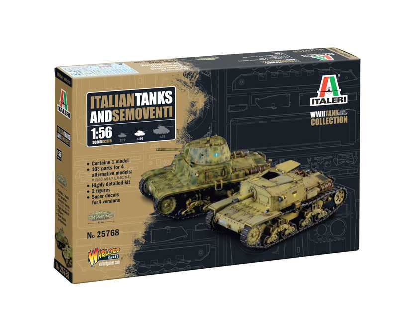 Italeri - 25768 - Italian tanks and semoventi 1:56