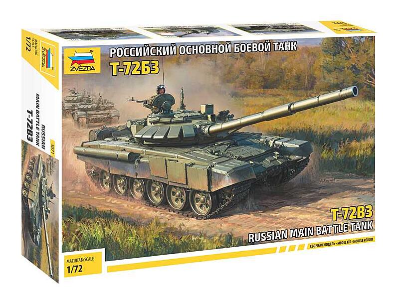 Zvezda - 5071 - T-72 B3 Main battle tank 1:72