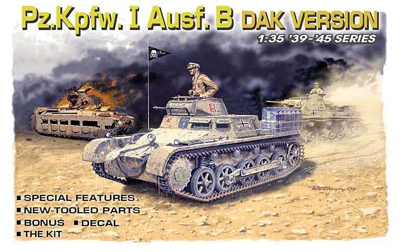 Dragon - 6207 - Pzkpfw. I Ausf. B, DAK Version 1:35
